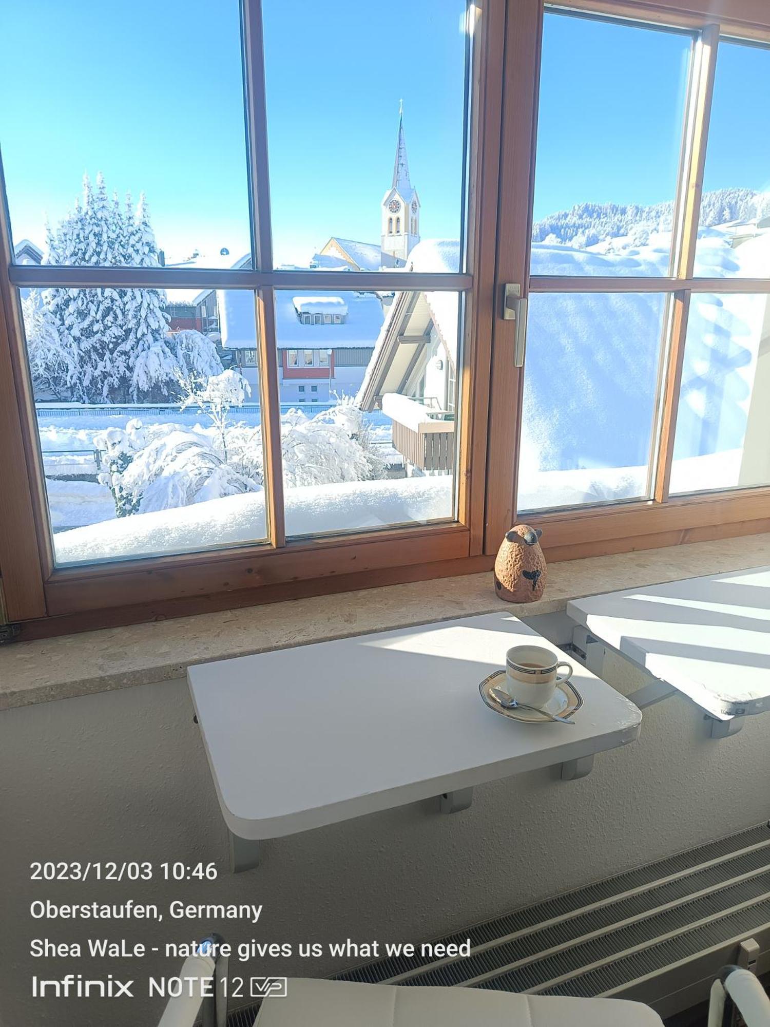 Allgaeu Vibes - Fusslaeufige Erreichbarkeit Vom Bahnhof, Mit Aussicht, Wettergeschuetzter Balkon Oberstaufen Exteriör bild